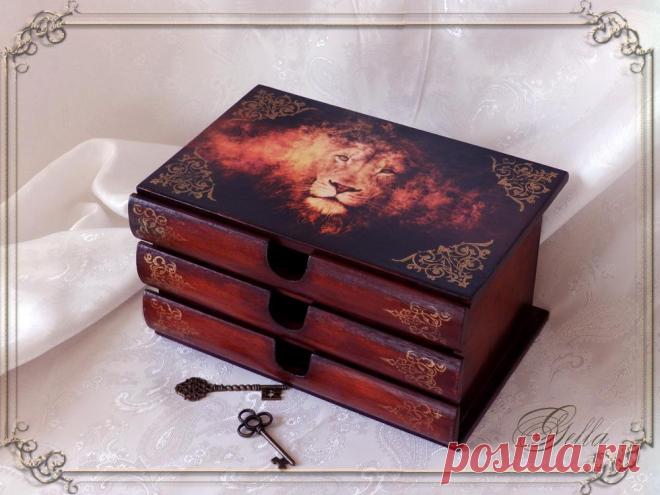 Декупаж - Сайт любителей декупажа - DCPG.RU | Шкатулка для хранения запонок и сказка