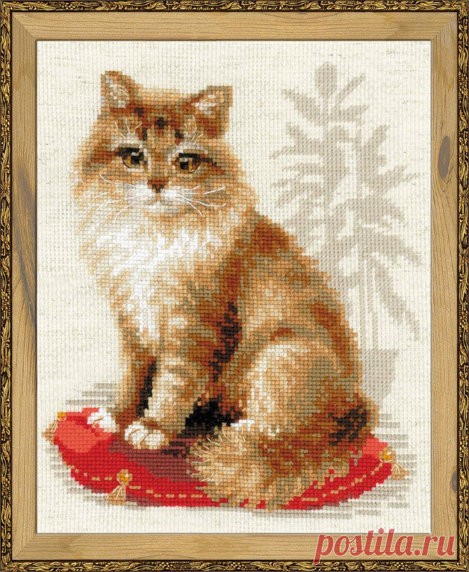 Кошка домашняя (арт.1525 Риолис) купить в Stitch и Крестик