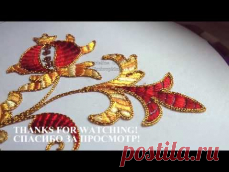 КИТАЙСКАЯ ВЫШИВКА \  ENCROACHING satin stitch