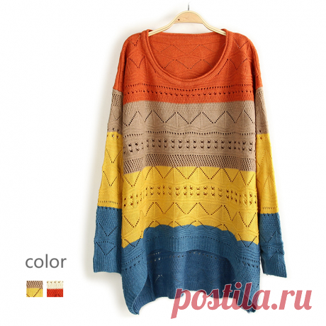 2013-women-s-loose-color-block-decoration-cutout-long-sleeve-pullover-font-b-sweater-b-font.jpg (800×800)