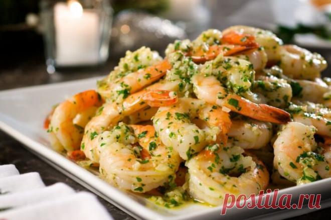 ИЗЫСКАННОЕ БЛЮДО ДЛЯ ГУРМАНОВ — КРЕВЕТКИ С ЛИМОНОМ И ЧЕСНОКОМ – ВСЕ ПРОСТО