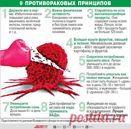 9 противораковых принципов