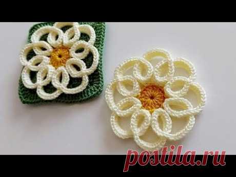 3D CROCHET MOTİF KNİTTİNG.. 3 BOYUTLU HARİKA TIĞ İŞİ ÖRGÜ MOTİF BATTANİYE ŞAL MODELİ