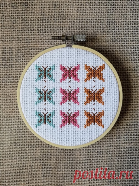 Counted Cross Stitch Butterflies Pattern PDF Download - Etsy España