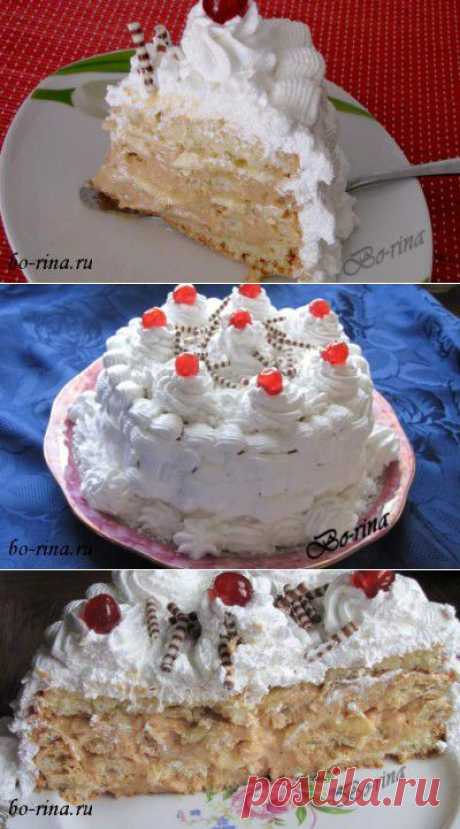 Торт бисквитно-заварной «Мягкая карамель» | Вкусно и красиво!