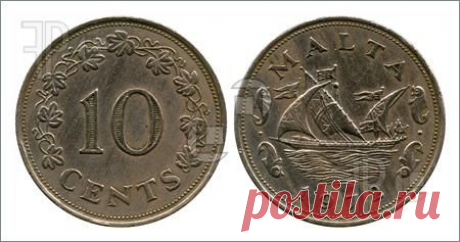 Ten Cents, Malta, 1972 Picture. Photo To Download at FeaturePics.com