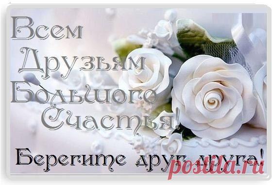Не важно где живут Друзья -
Важнее их нам в жизни встретить...
Пусть даже разделяют города, моря -
У них закат, а Вам в окошко солнце светит.
Вы подарите им тепло, оно не знает расстояний
И станет на душе у вас светло,
От дружеских, родных воспоминаний...
Молитесь за Друзей и чаще им желайте Счастья!!!