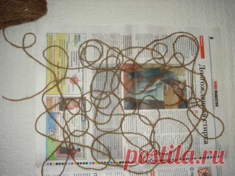 Ажурный палантин на газетке. МК с фото
