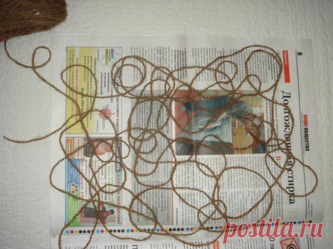 Ажурный палантин на газетке. МК с фото