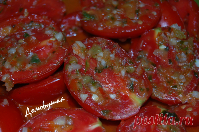 Помидоры по корейски, быстро, вкусно