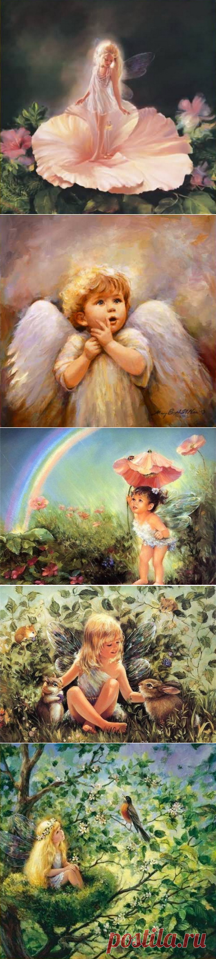 ХУДОЖНИК МЭРИ БАКСТЕР СЕНТ-КЛЕР - ЖИВОПИСЬ.Она  утверждает, что феи и ангелы были частью ее жизни.