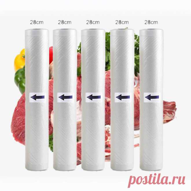 544.83руб. 25% СКИДКА|Пищевые вакуумные пакеты для хранения, 5 рулонов, 2 рулона в партии, кухонные пакеты для вакуумного упаковщика, рулоны вакуумной упаковки 12/15/20/25/28 см * 500 см|Целлофановые и пластиковые пакеты|   | АлиЭкспресс Покупай умнее, живи веселее! Aliexpress.com