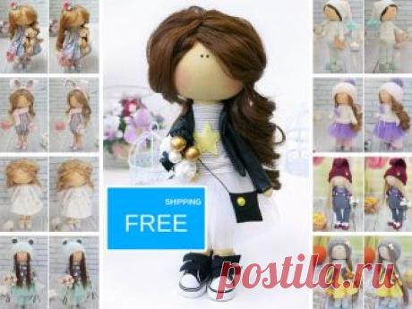 Unique Art Doll, Handmade Tilda Doll, Girl Special Gift, Collection Rag Doll, Interior Decor Doll, Home Fabric Doll AnnKirillart by Kristina Hello, dear visitors!  This is handmade cloth doll created by Master Kristina (Vladivostok, Russia). All dolls stated on the photo are mady by artist Kristina. You can find them in our shop searching by artist name: