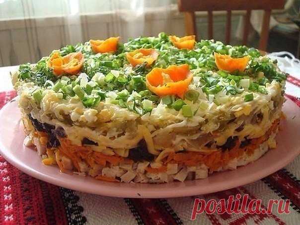 Слоёный салат 