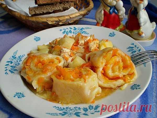 Штрули с картофелем и куриным мясом | Банк кулинарных рецептов