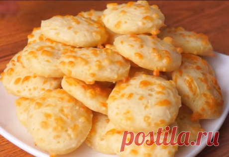 Много вкусного печенья из стакана кефира и кусочка сыра