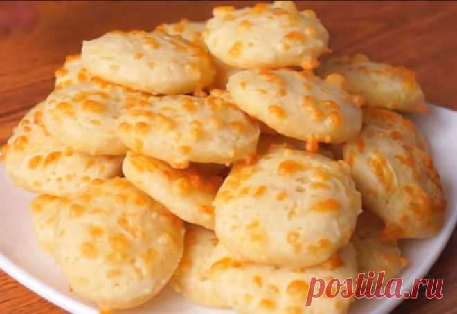 Много вкусного печенья из стакана кефира и кусочка сыра