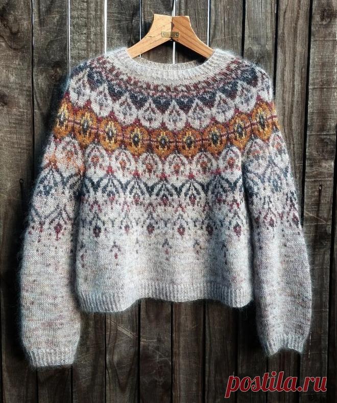 Круглые вязаные кокетки поражают своей красотой и разнообразностью - подборка идей для вдохновения | Вязалушка | Дзен