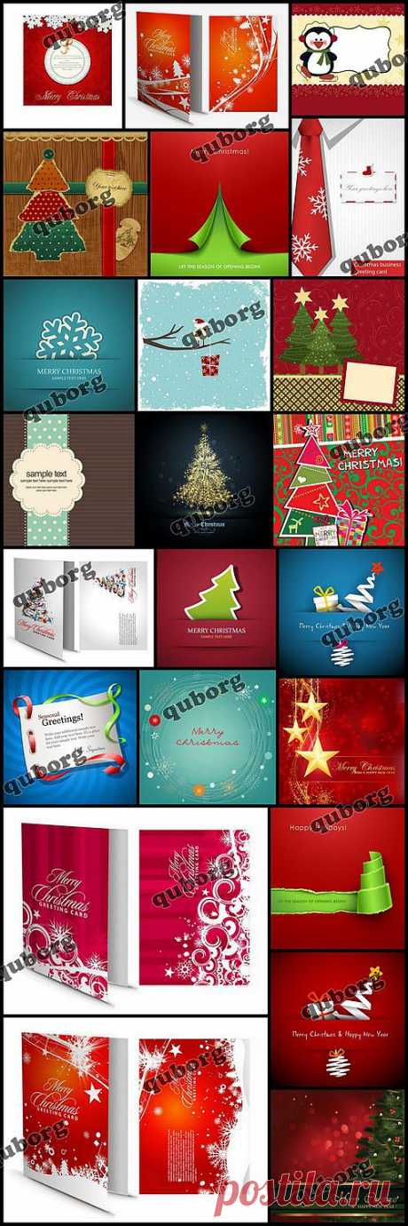 Stock Vector - Christmas Greeting Card » RandL.ru - Все о графике, photoshop и дизайне. Скачать бесплатно photoshop, фото, картинки, обои, рисунки, иконки, клипарты, шаблоны.
