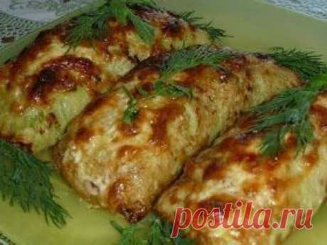 Самые вкусные рецепты: Кабачковые рулетики