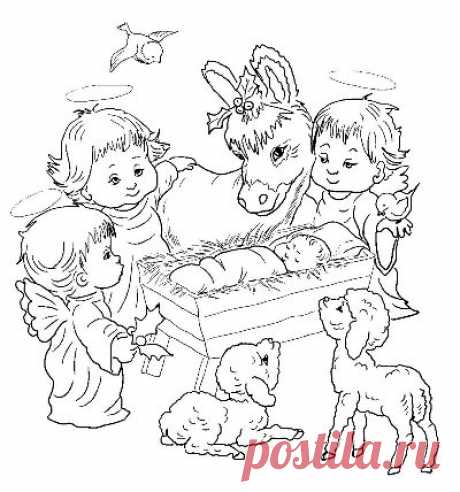 Рождественские Картинки Раскраски (22 Новых Для Детей) | Всё для праздника