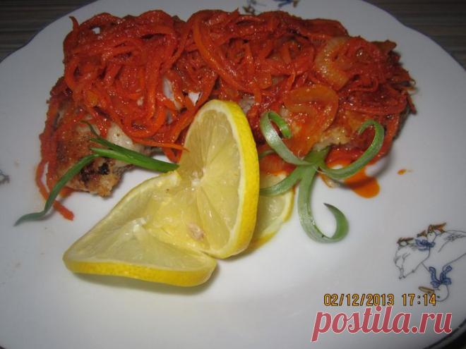 Рыбешка с моркошкой или рыба под овощным маринадом с томатной пастой