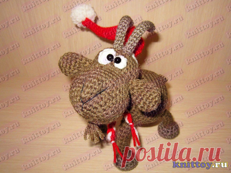 мастер-класс вязаная игрушка Козёл Митька, год Козы (Овцы), подарок к Новому 2015 году