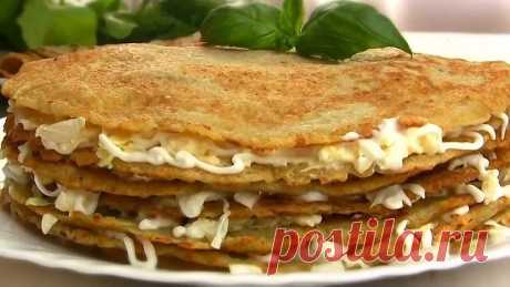 Торт из Дерунов (драников) ! Классная холодная закуска
