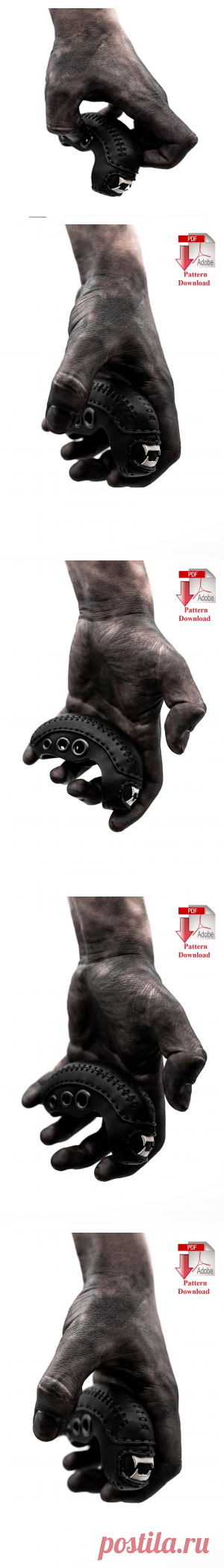 Выкройка брелока «Чужой» /Pattern PDF leather Keychain ring «Xenomorph» &#8212; SteampunkRUS96