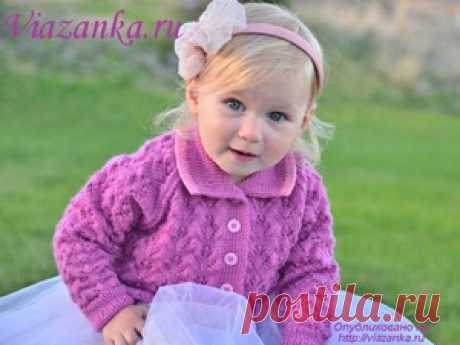 Красивая ажурная кофточка для девочки 1.5-3 года | Viazanka.ru