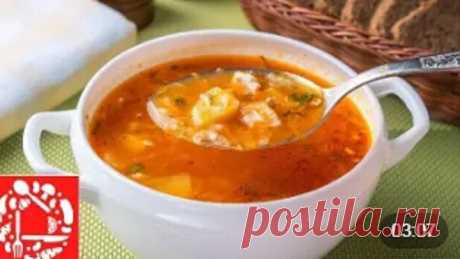 Мой любимый рецепт супа! Простой томатный Суп с Курицей и Рисом