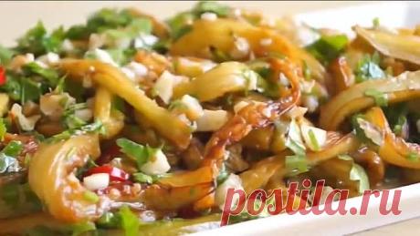очень вкусная закуска из баклажанов на скорую руку!
