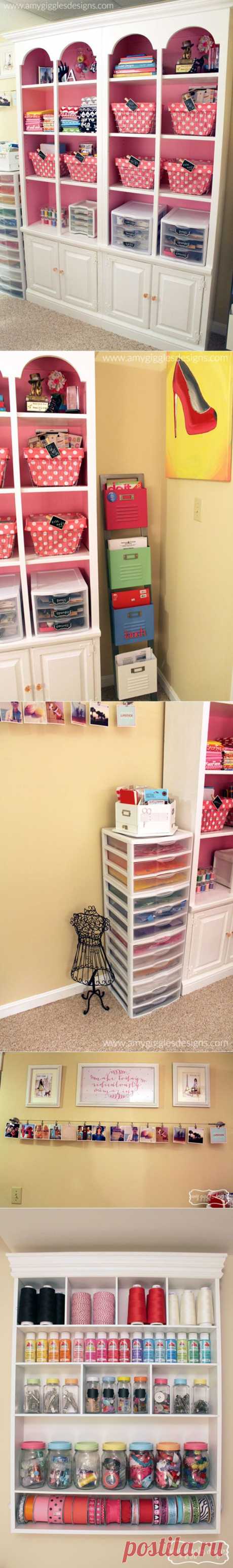 Craftaholics Anonymous® | Small Craft Room Tour - Amy Giggles Designs