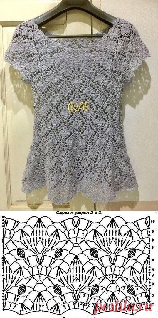 Интересные узоры крючком со схемами | Вяжу ручками-крючками| Виктория Битарова | Дзен