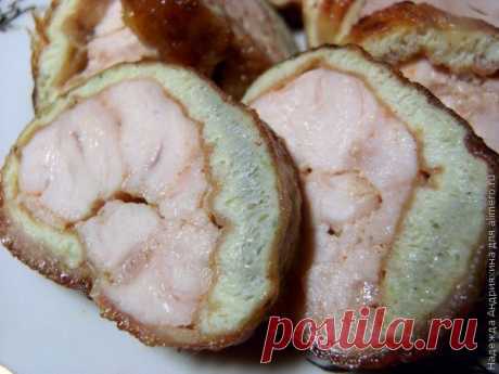 Куриные рулетики (используем кожу с куриных грудок)