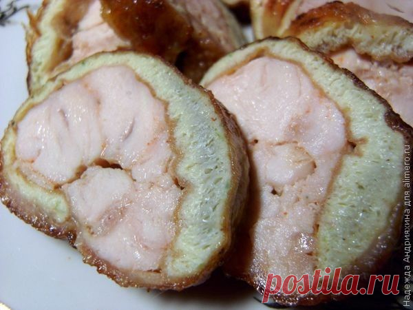 Куриные рулетики (используем кожу с куриных грудок)