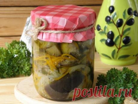 Синенькие с морковкой по-корейски на зиму - пошаговый рецепт с фото на Повар.ру