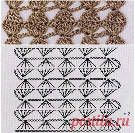 12 узоров, которые пригодятся для вязания летних изделий. Незамыленные ажурные узоры крючком со схемами. | Вяжем вместе с Людмилой | Дзен