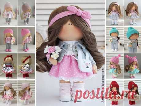 Doll Handmade Tilda Rag Doll Custom Made Doll by Photo by | Etsy Hello, dear visitors!  This is handmade textile doll created by Master Maria L (Kazan, Russia).  Doll can be made by Order. Doll is 25 cm (9.8 inch) tall.  All dolls on the photo are made by master Maria L. You can see all dolls by Maria L by search in our shop: