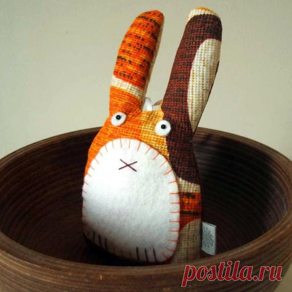 Мягкие игрушки своими руками - Заяц и сова / Тильда, мягкие игрушки своими руками, выкройки / КлуКлу. Рукоделие - бисероплетение, квиллинг, вышивка крестом, вязание