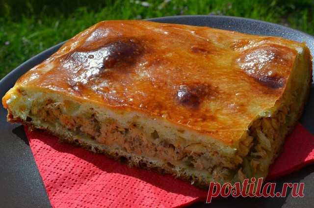 РЫБНЫЙ ПИРОГ НА СКОРУЮ РУКУ 
Пирог - просто палочка-выручалочка!