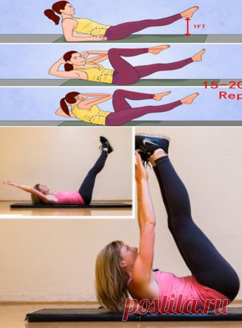 Упражнения, которые приведут в порядок живот всего за 1 месяц — Красота и здоровье