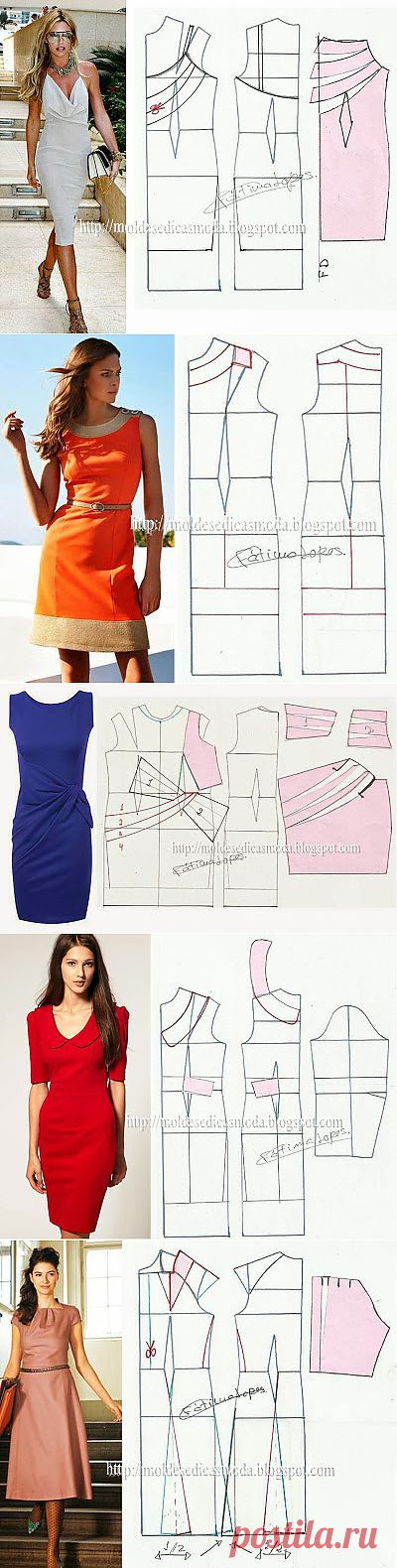 Moldes Moda por Medida: VESTIDOS 4