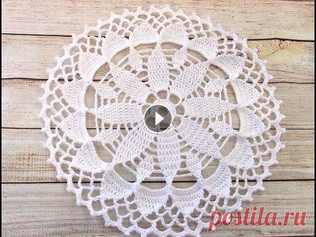 Салфетка крючком для начинающих/Crochet Flower Doily Tutorial Спасибо вам, мои дорогие зрители, за ваши тёплые слова и искренние пожелания) Я благодарю вас, за то, что от вас идет такая положительная и добрая эне...