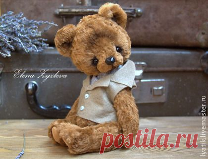мишка Патрик - коричневый,мишка,мишки тедди,мишка тедди,мишка ручной работы