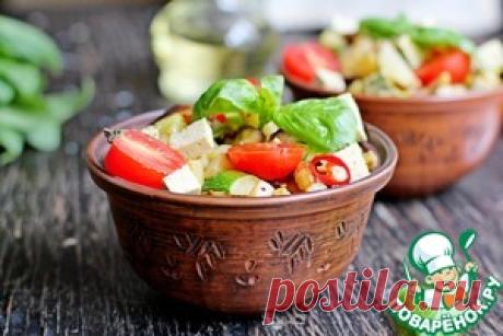 Теплый овощной салат с молодым картофелем - кулинарный рецепт