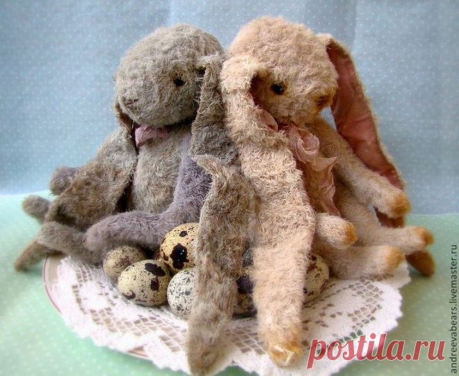 ✰ TEDDY BEAR ✰ ! Идеи! Выкройки! Игрушки!
Выкройка Маши Андреевой зайчик ростиком сидя 14 см, с длинными лапами - 20см, не включая уши
