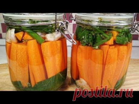 Хрустящая малосольная Морковка по рецепту бочковых огурцов. Морковка хрустит как огурчики!