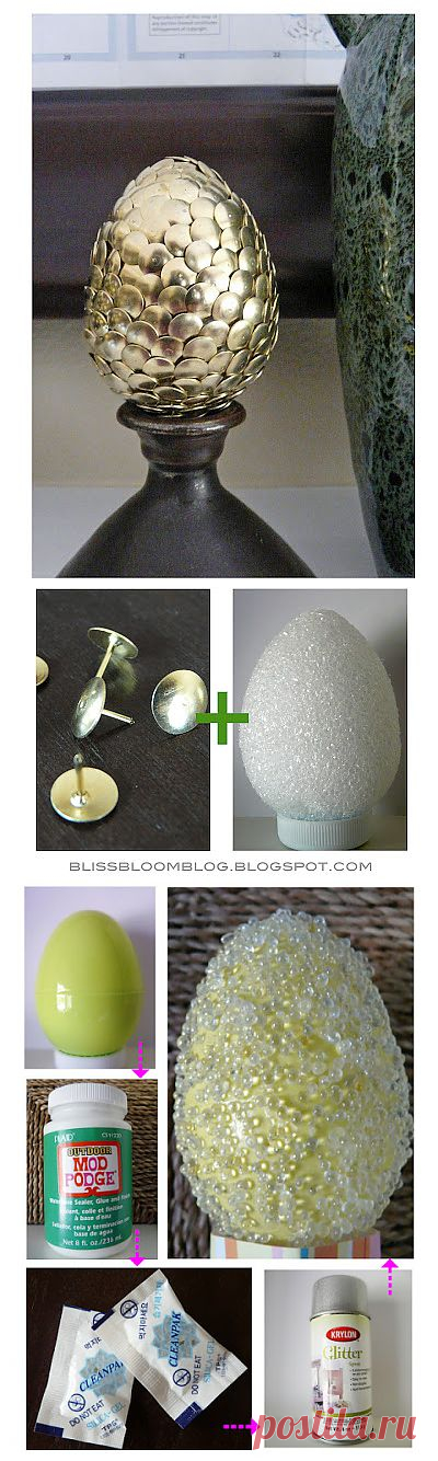 Декорируем пасхальные яйца..