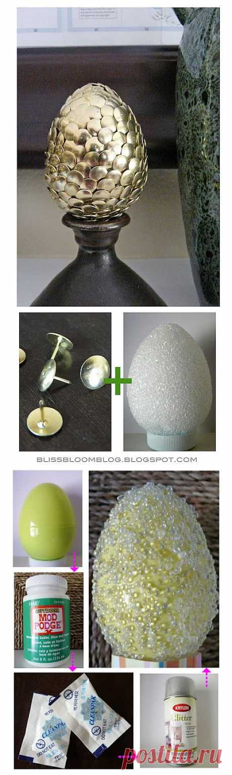 Декорируем пасхальные яйца..